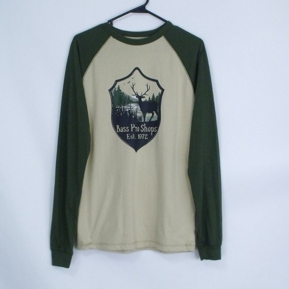 Bass Pro Shops Deer Long Sleeve Tee S